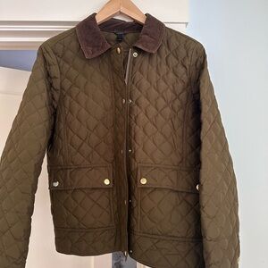 J. Crew Quilted Brown Jacket